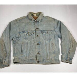 Vintage Y2K Levi's Men's Medium 70507-0311 Light Wash Denim Trucker Jacket